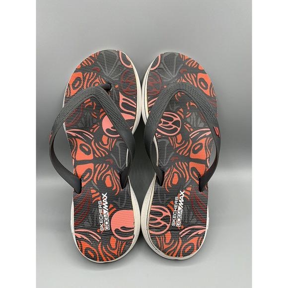 SKECHERS GOGA MAX Thong Flip Flops Slides Sandals Comfort Shoes Women's Size 7 - Picture 9 of 11